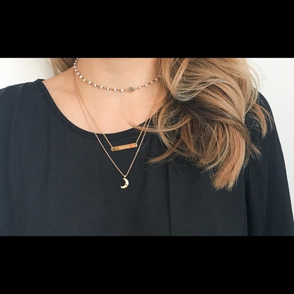 Jook & Nona Tag Necklace - Love
